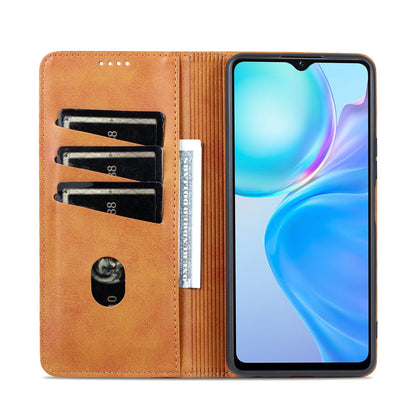 Vivo Y77e/Y77 5G Leather Wallet Case with Card Holder & Magnetic Closure