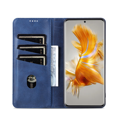 Huawei Mate 50/Mate 50E Leather Wallet Case with Card Holder & Magnetic Closure