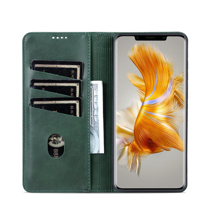 Huawei Mate 50 Pro Leather Wallet Case with Card Holder & Magnetic Closure