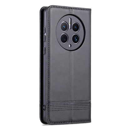 Huawei Mate 50 Pro Leather Wallet Case with Card Holder & Magnetic Closure