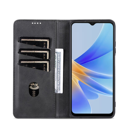 OPPO A17 Leather Wallet Case with Card Holder & Magnetic Closure