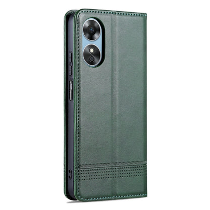 OPPO A17 Leather Wallet Case with Card Holder & Magnetic Closure