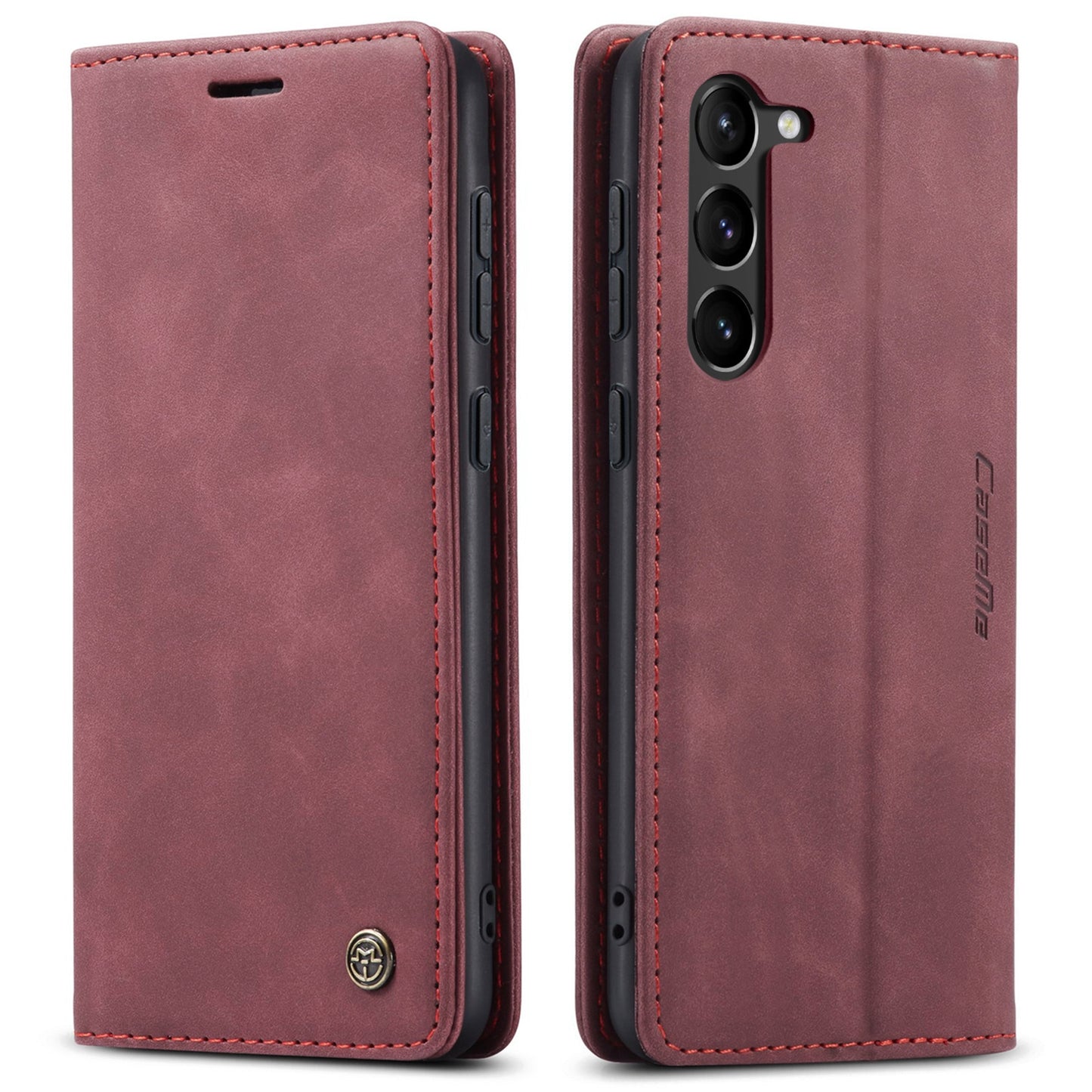 Samsung Galaxy S23 5G Leather Case - Horizontal Flip, Card Holder & Wallet, Luxurious Design