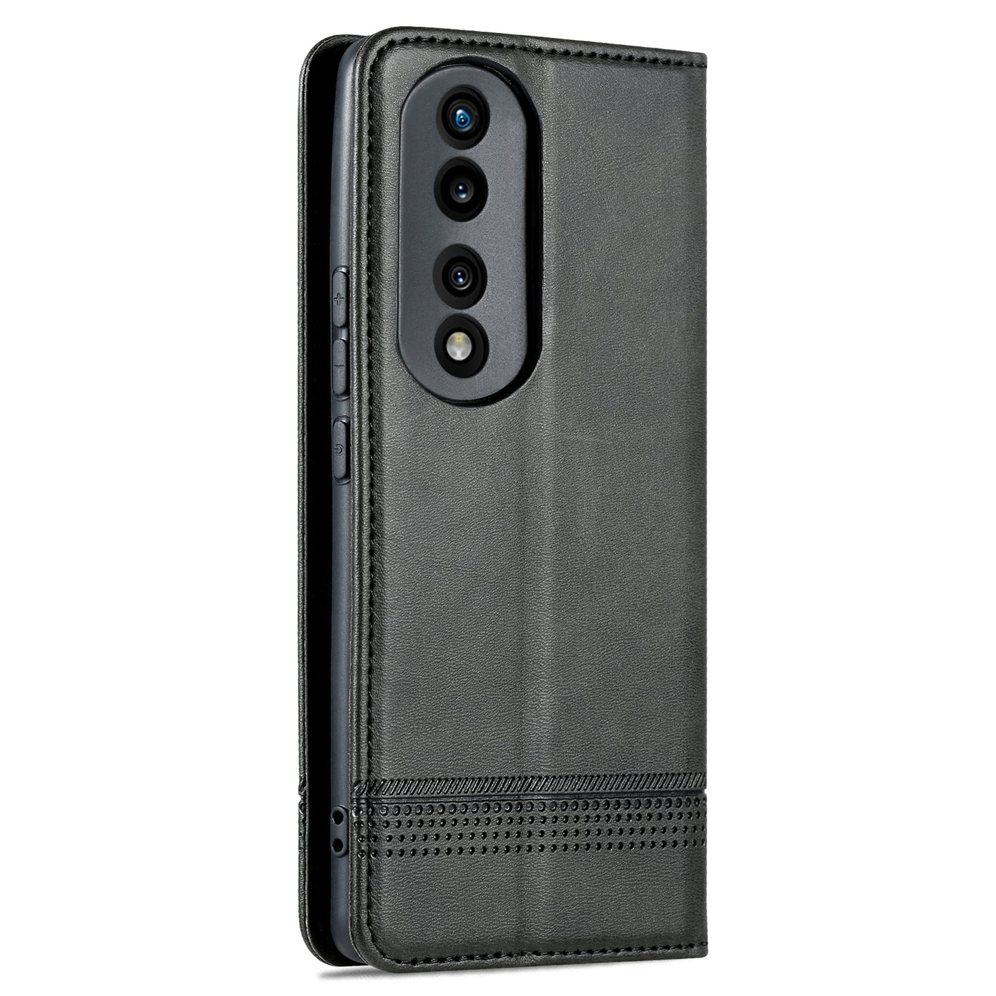 Honor 80 Pro Leather Wallet Case with Card Holder & Magnetic Closure