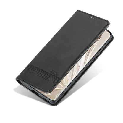 Honor 80 Leather Wallet Case with Card Holder & Magnetic Closure