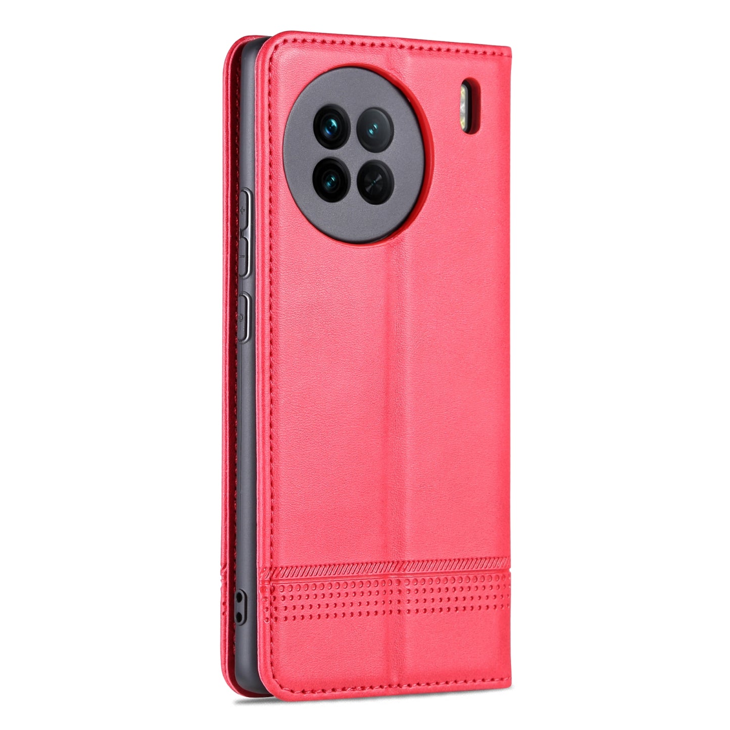 Vivo X90 Leather Wallet Case with Card Holder & Magnetic Closure