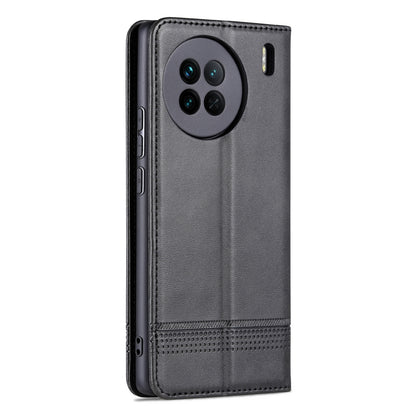 Vivo X90 Leather Wallet Case with Card Holder & Magnetic Closure