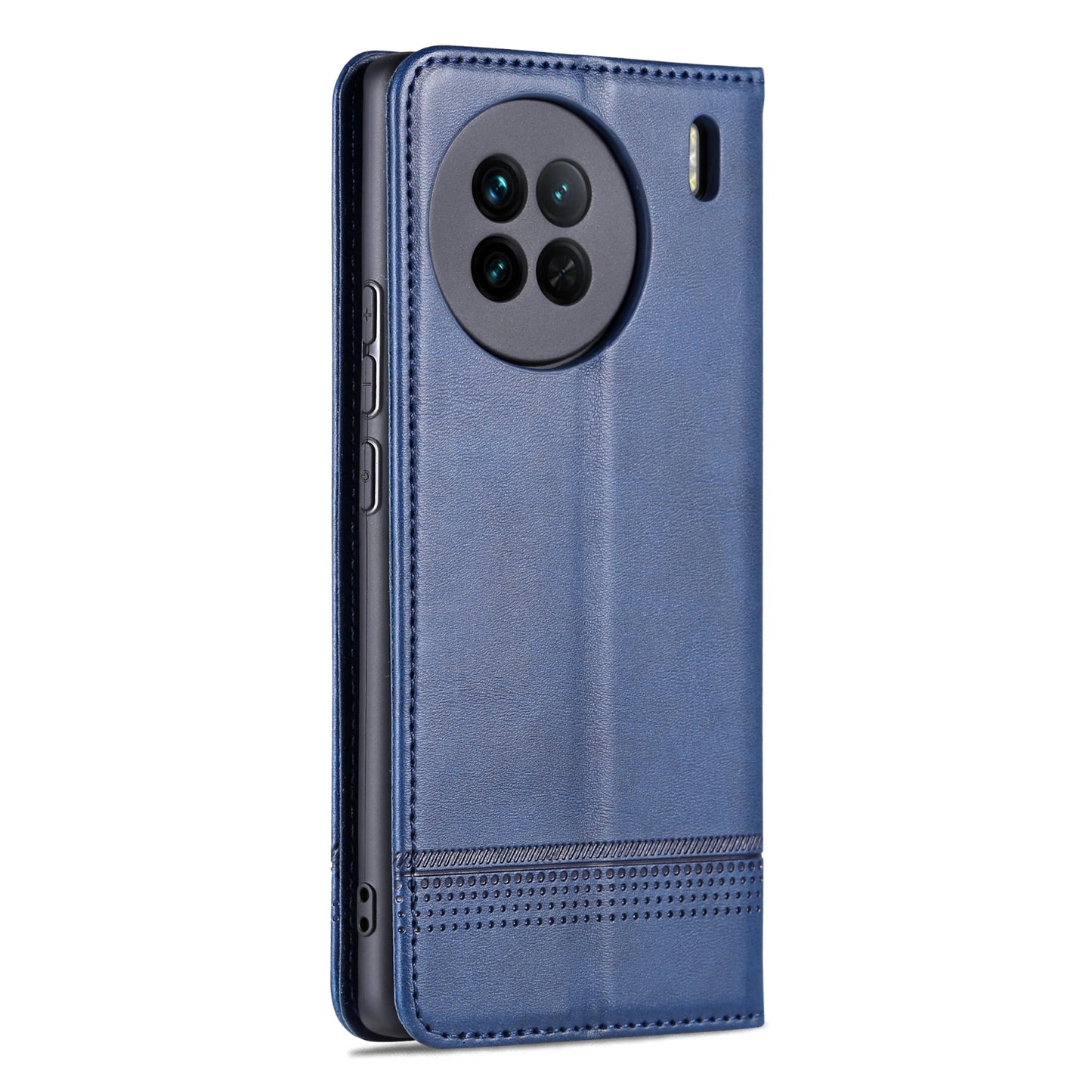 Vivo X90 Leather Wallet Case with Card Holder & Magnetic Closure