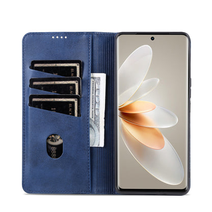 Vivo S16/S16 Pro Leather Wallet Case with Card Holder & Magnetic Closure