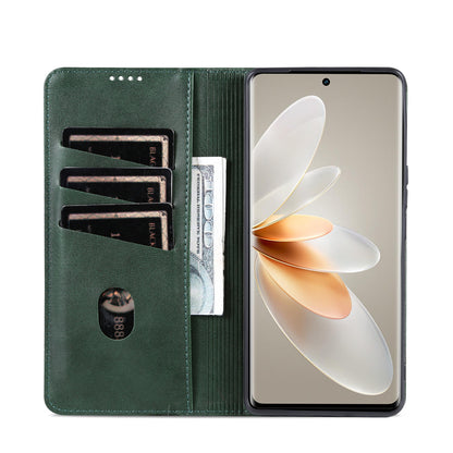 Vivo S16/S16 Pro Leather Wallet Case with Card Holder & Magnetic Closure