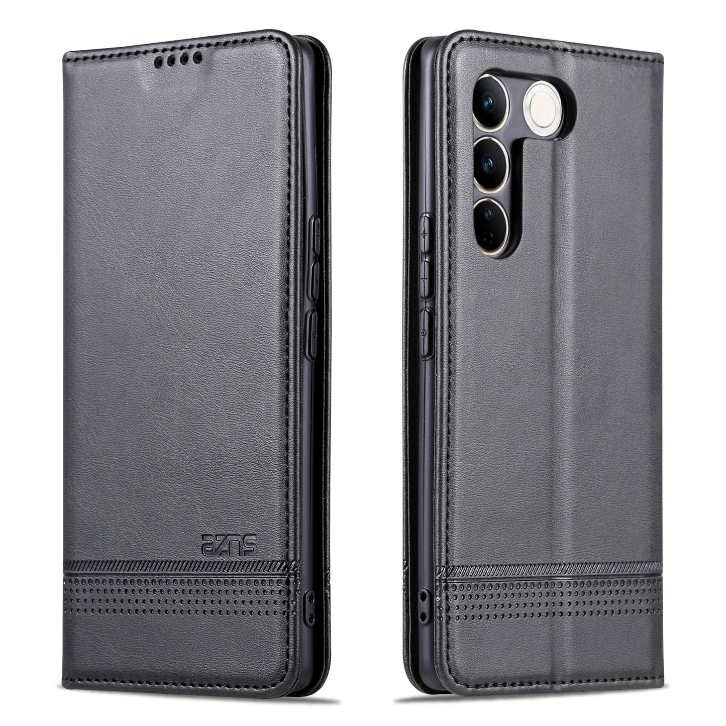 Vivo S16/S16 Pro Leather Wallet Case with Card Holder & Magnetic Closure