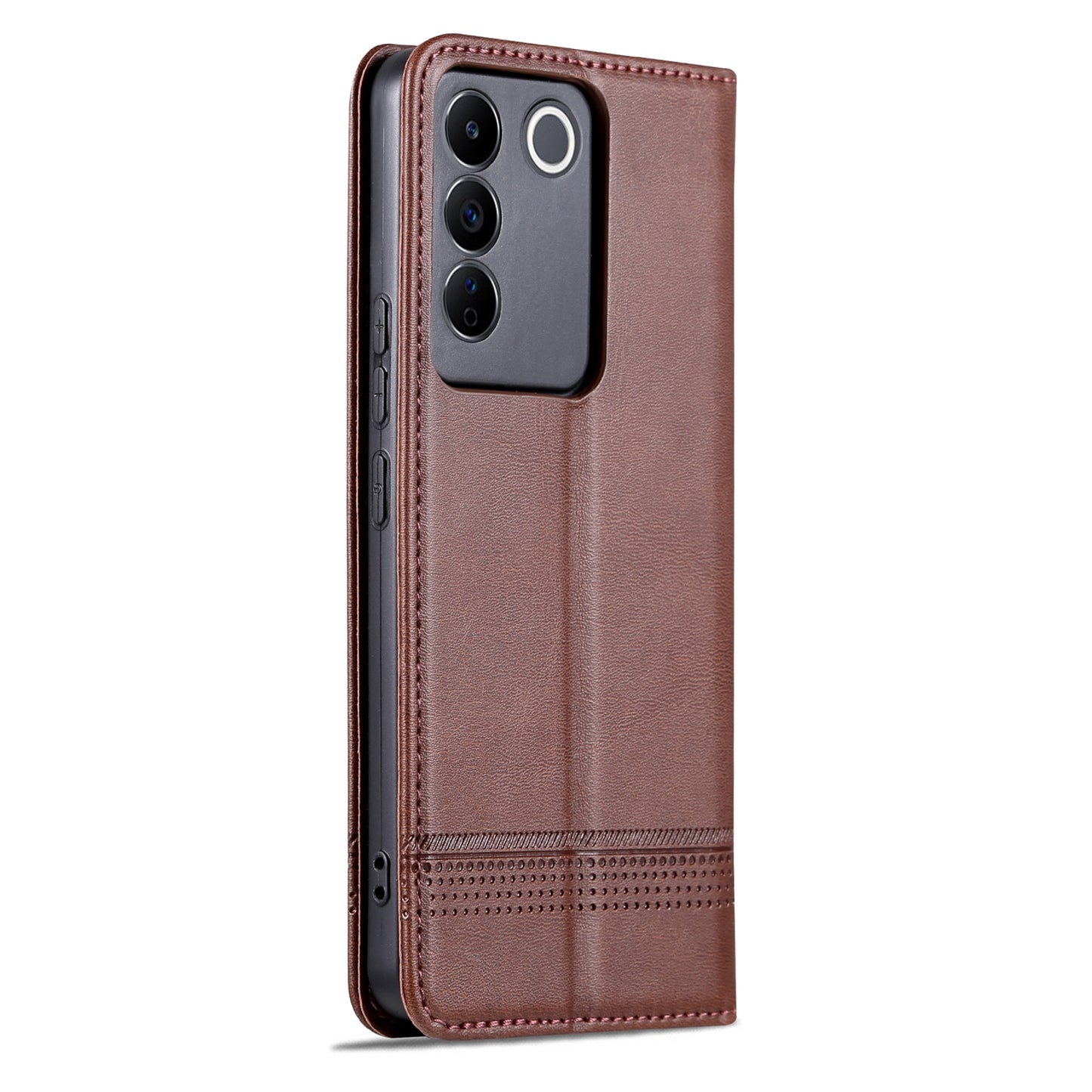 Vivo S16e Leather Wallet Case with Card Holder & Magnetic Closure