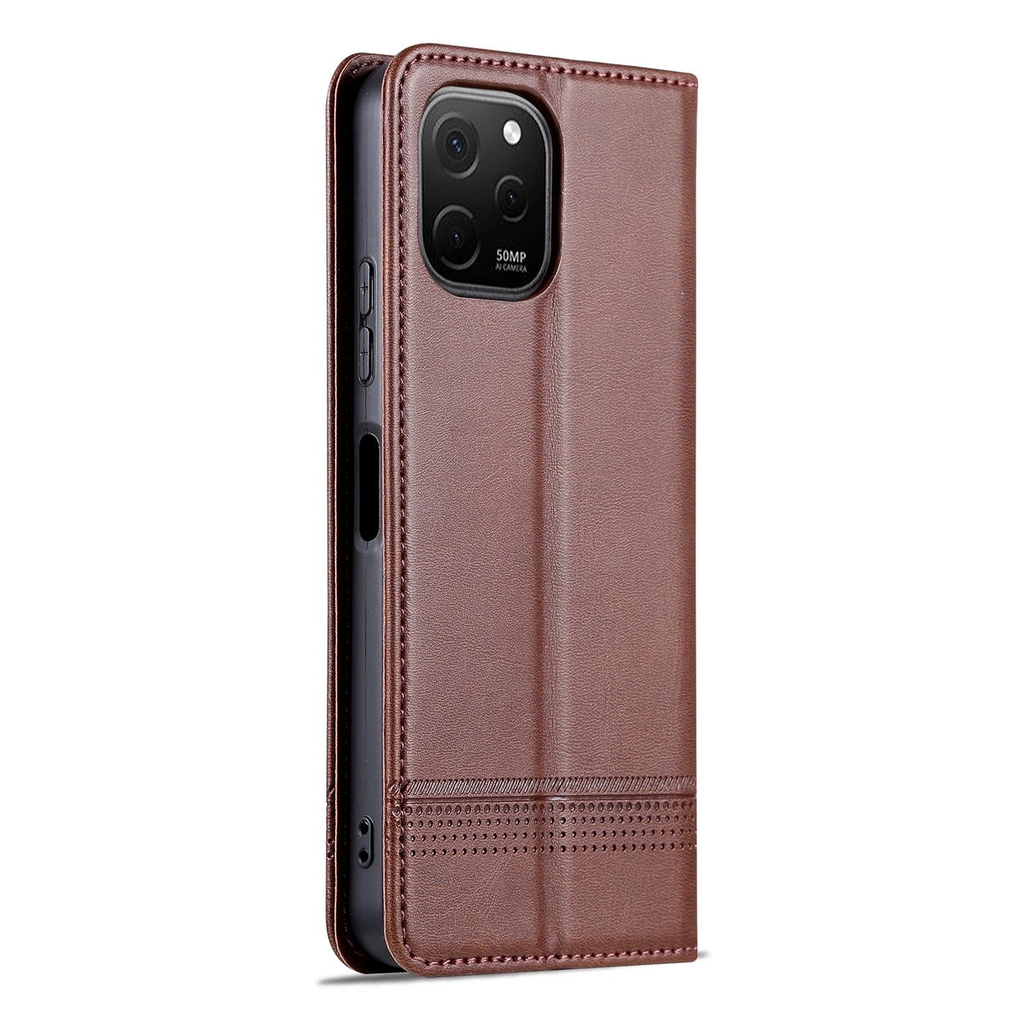 Huawei Enjoy 50z Leather Wallet Case with Card Holder & Magnetic Closure