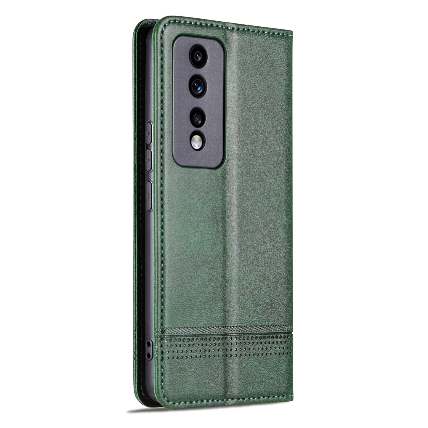 Honor 80 GT Leather Wallet Case with Card Holder & Magnetic Closure