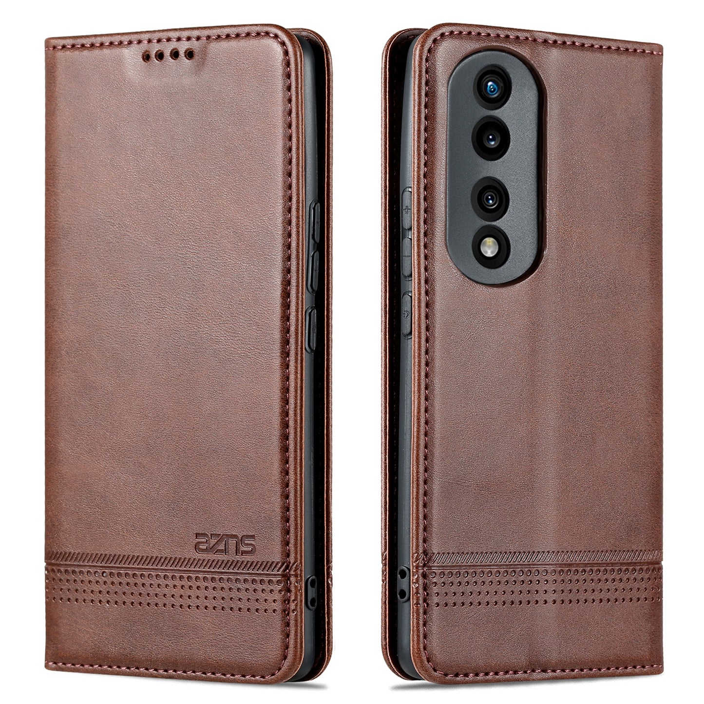 Honor 90 Leather Wallet Case with Card Holder & Magnetic Closure