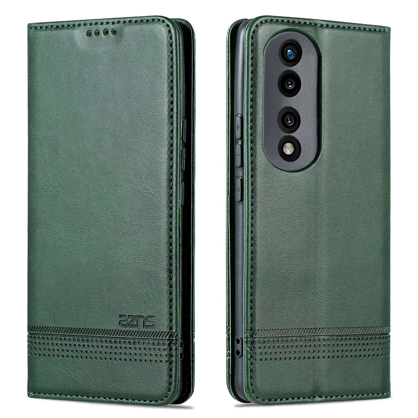 Honor 90 Leather Wallet Case with Card Holder & Magnetic Closure