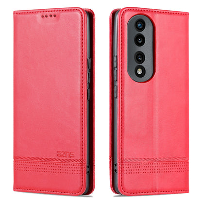 Honor 90 Leather Wallet Case with Card Holder & Magnetic Closure