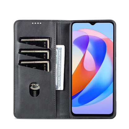 Honor Play 40 Leather Wallet Case with Card Holder & Magnetic Closure