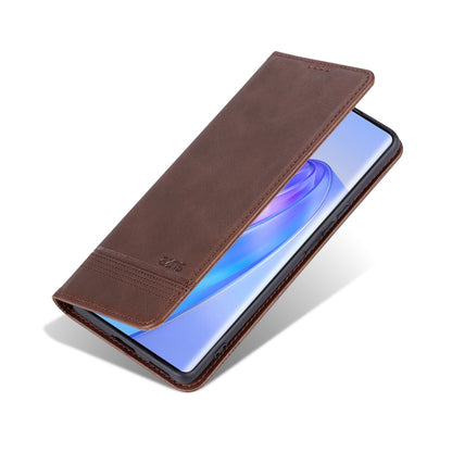 Honor X50 Leather Wallet Case with Card Holder & Magnetic Closure