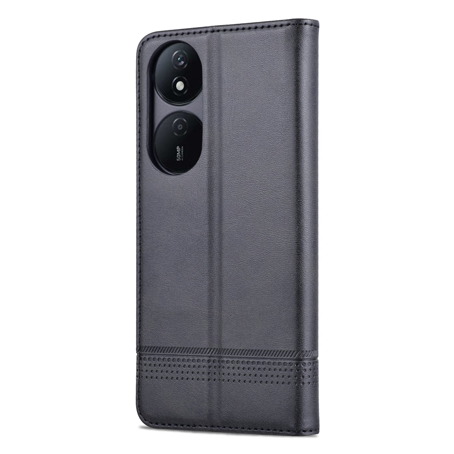 Honor Play 50 Plus Leather Wallet Case with Card Holder & Magnetic Closure