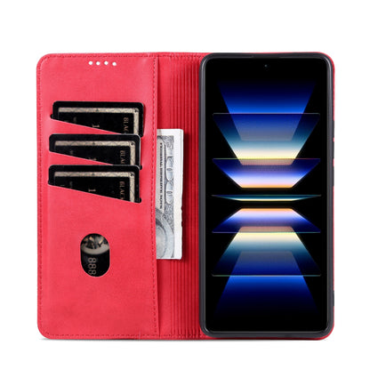 Honor 90 GT Leather Wallet Case with Card Holder & Magnetic Closure