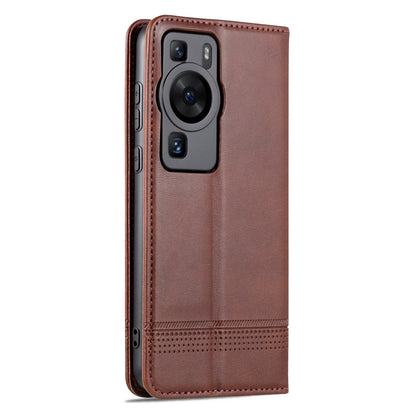 Huawei P60/P60 Pro Leather Wallet Case with Card Holder & Magnetic Closure