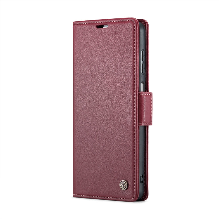 Samsung Galaxy A23 Case - RFID Anti-Theft Leather with Butterfly Buckle & Litchi Texture