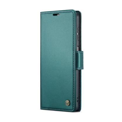 Samsung Galaxy A23 Case - RFID Anti-Theft Leather with Butterfly Buckle & Litchi Texture