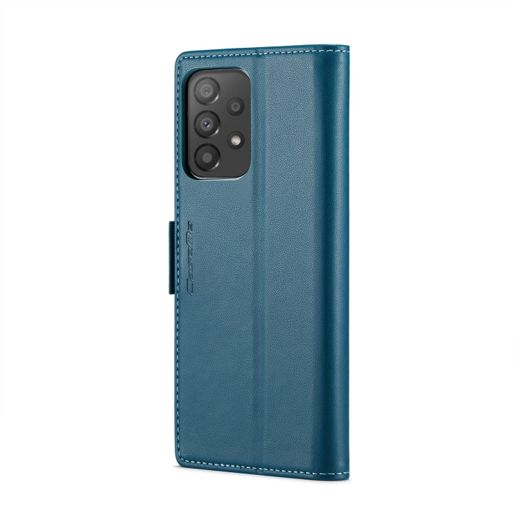 Samsung Galaxy A33 5G Case - RFID Anti-theft, Card Slot, Stand, Litchi Texture Leather, Butterfly Buckle