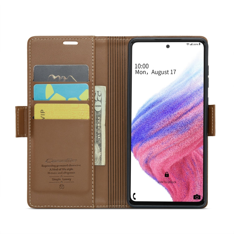 Samsung Galaxy A53 Leather Case - RFID, Wallet, Stand, Card Slot, Litchi Texture