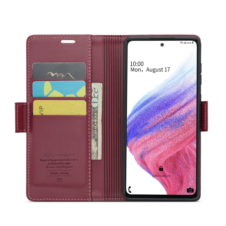 Samsung Galaxy A53 Leather Case - RFID, Wallet, Stand, Card Slot, Litchi Texture