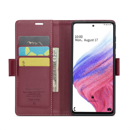 Samsung Galaxy A53 Leather Case - RFID, Wallet, Stand, Card Slot, Litchi Texture