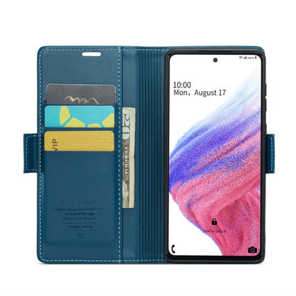 Samsung Galaxy A53 Leather Case - RFID, Wallet, Stand, Card Slot, Litchi Texture