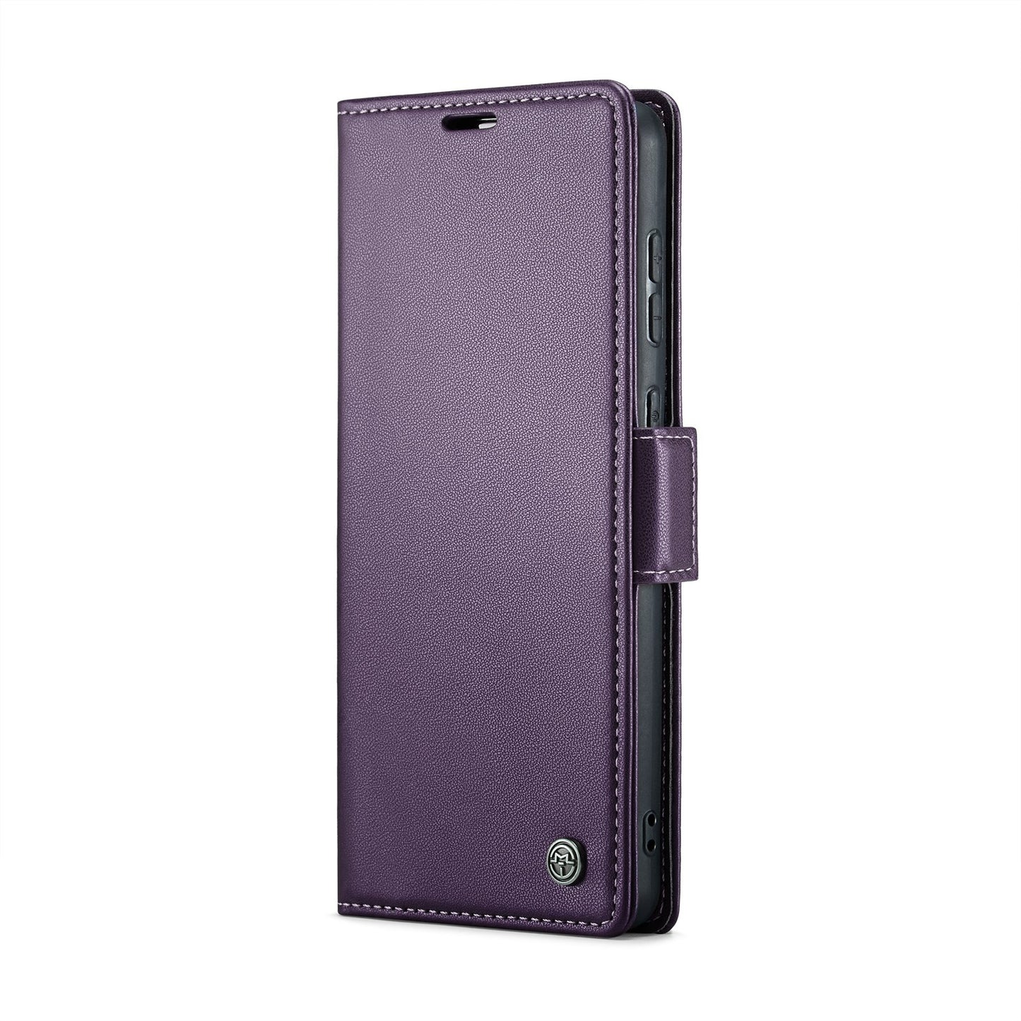 Samsung Galaxy A70/A70s RFID Leather Case - Litchi Texture with Card Slot & Stand