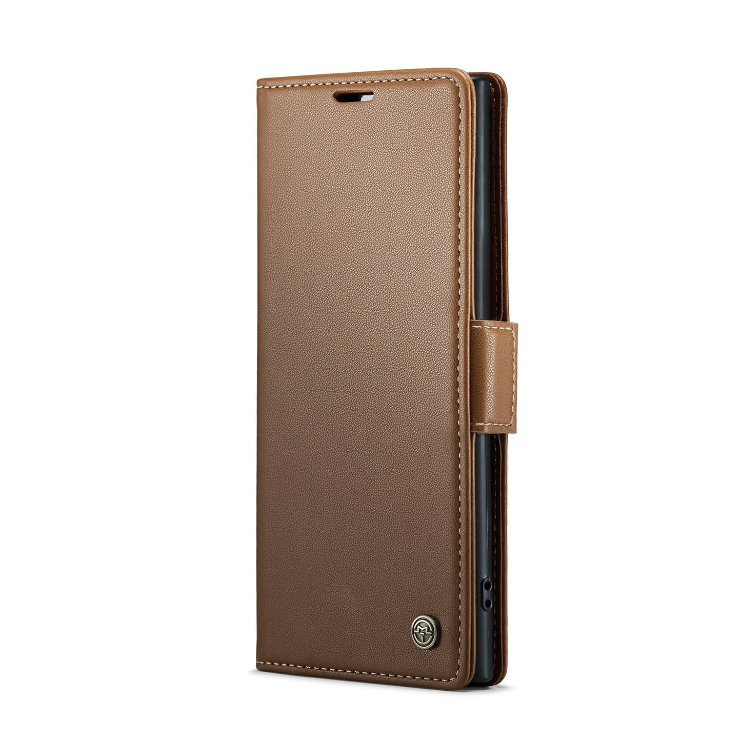 Samsung Galaxy Note10+ RFID Leather Case - Litchi Texture with Card Slot & Stand