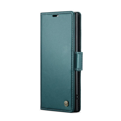 Samsung Galaxy Note10+ RFID Leather Case - Litchi Texture with Card Slot & Stand