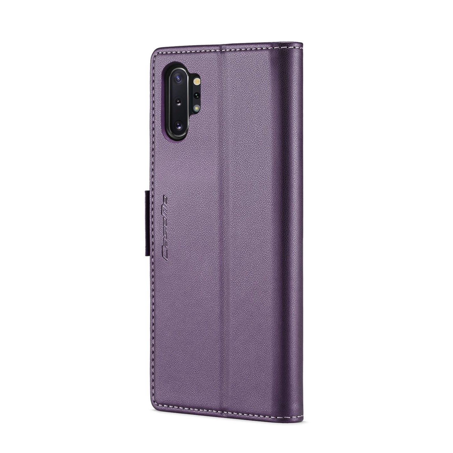 Samsung Galaxy Note10+ RFID Leather Case - Litchi Texture with Card Slot & Stand