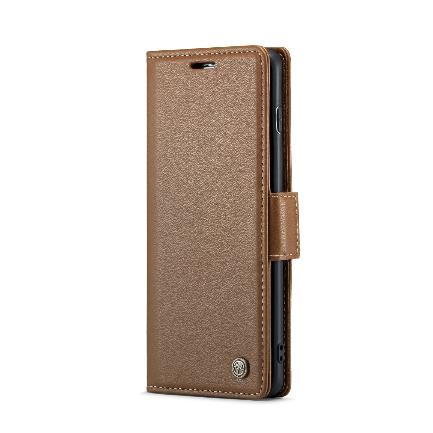 Samsung Galaxy S10 Leather Case - RFID Anti-Theft, Card Slot, Stand, Butterfly Buckle, Litchi Texture