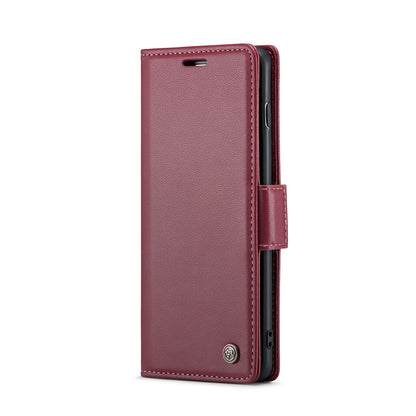 Samsung Galaxy S10+ Case - RFID Anti-Theft, Butterfly Buckle, Litchi Leather with Card Slot & Stand