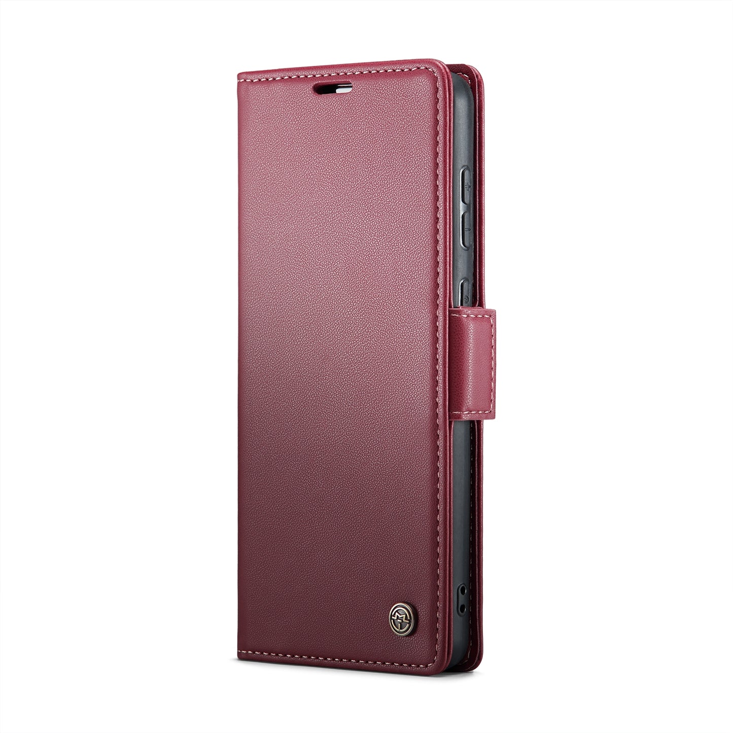 Samsung Galaxy A20/A30/M10s Case - Butterfly Buckle, Litchi Texture, RFID Anti-theft, Leather Wallet & Stand