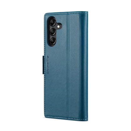 Samsung Galaxy A14 4G/5G Leather Case - RFID Anti-Theft, Butterfly Buckle, Card Slot, Litchi Texture