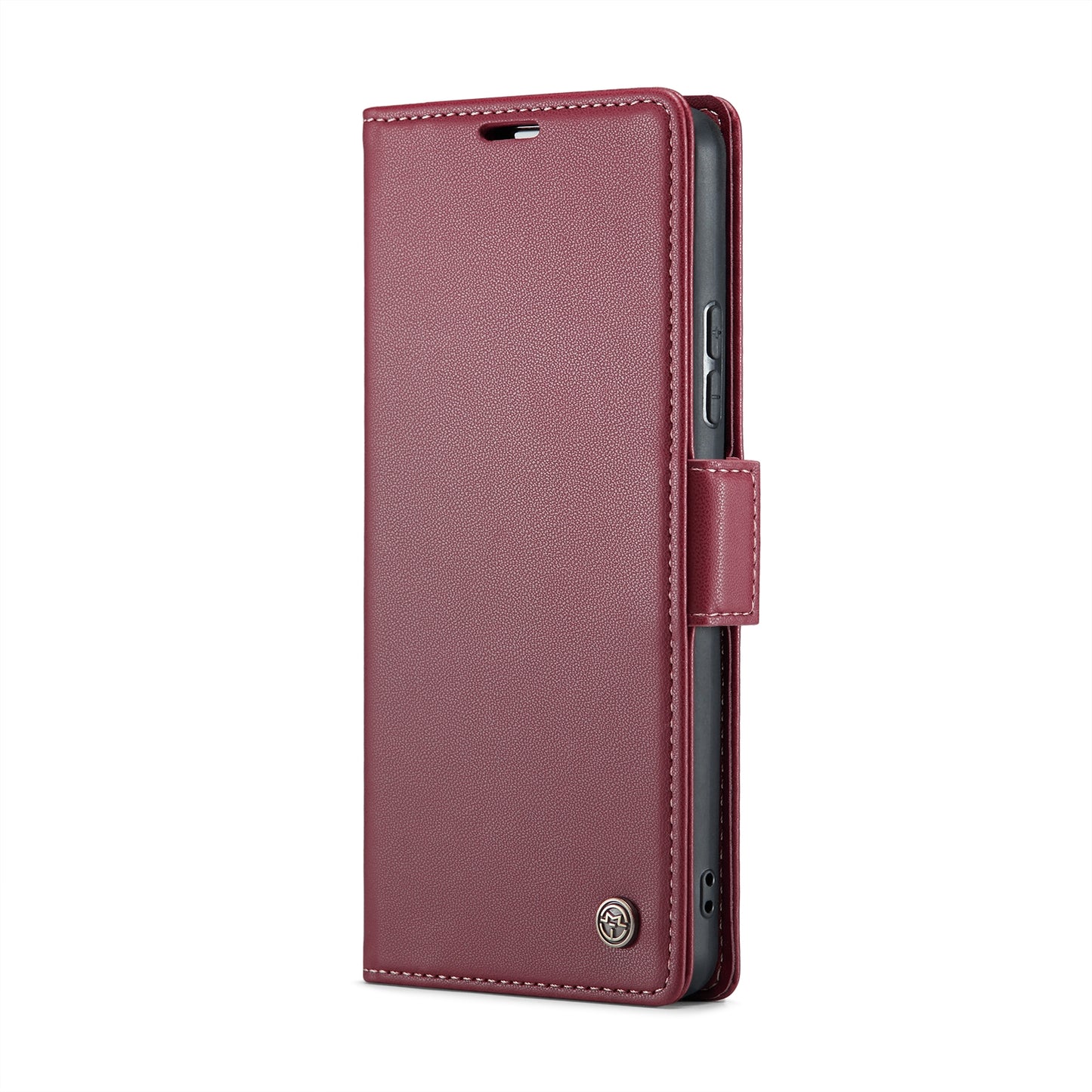 Samsung Galaxy A54 5G Leather Case - RFID Anti-Theft Butterfly Buckle, Card Slot, Stand, Litchi Texture