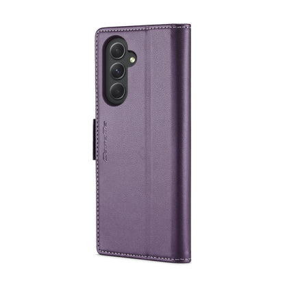 Samsung Galaxy A54 5G Leather Case - RFID Anti-Theft Butterfly Buckle, Card Slot, Stand, Litchi Texture