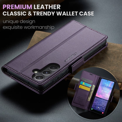 Samsung Galaxy S23 FE 5G Leather Case - RFID, Butterfly Buckle, Litchi Texture