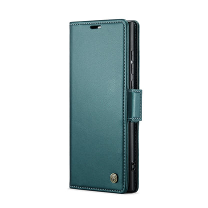 Samsung Galaxy S24 Ultra Leather Case - RFID Anti-Theft, Litchi Texture, Stand & Card Holder