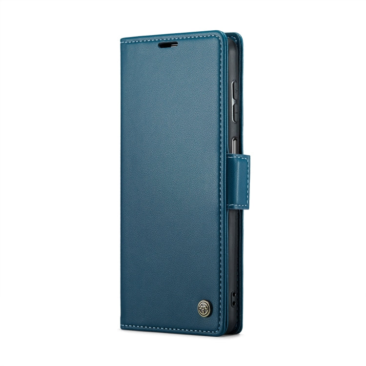 Samsung Galaxy A15 5G Leather Case - RFID Anti-theft, Card Slot, Stand Feature, Litchi Texture