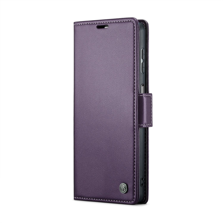 Samsung Galaxy A15 5G Leather Case - RFID Anti-theft, Card Slot, Stand Feature, Litchi Texture