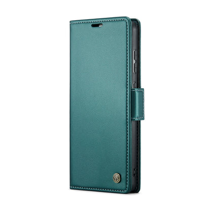 Samsung Galaxy A35 5G Case - RFID Leather, Butterfly Buckle, Litchi Texture, Card Slot