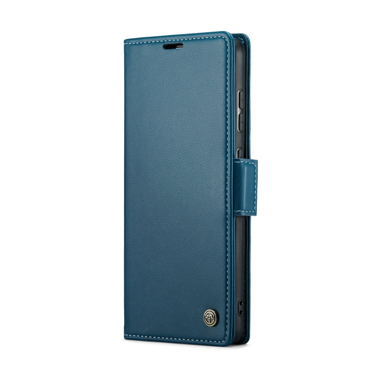 Samsung Galaxy A55 Case - Litchi Texture Leather, RFID Anti-Theft, Butterfly Buckle, Card Holder