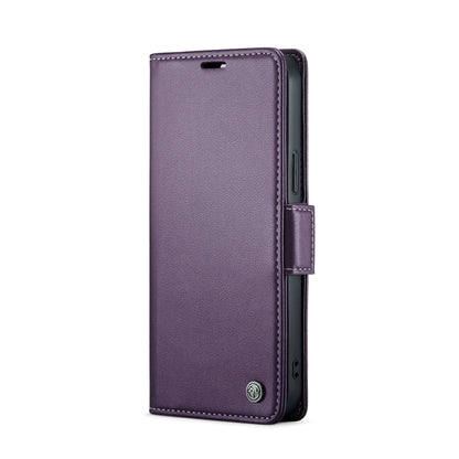 iPhone 12/12 Pro Leather Case - Butterfly Buckle, RFID, Litchi Texture, Card Slot